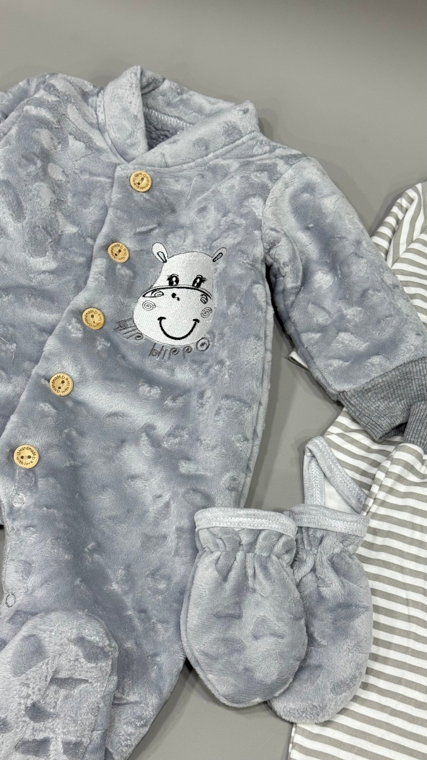 Velvet fur baby hospital set