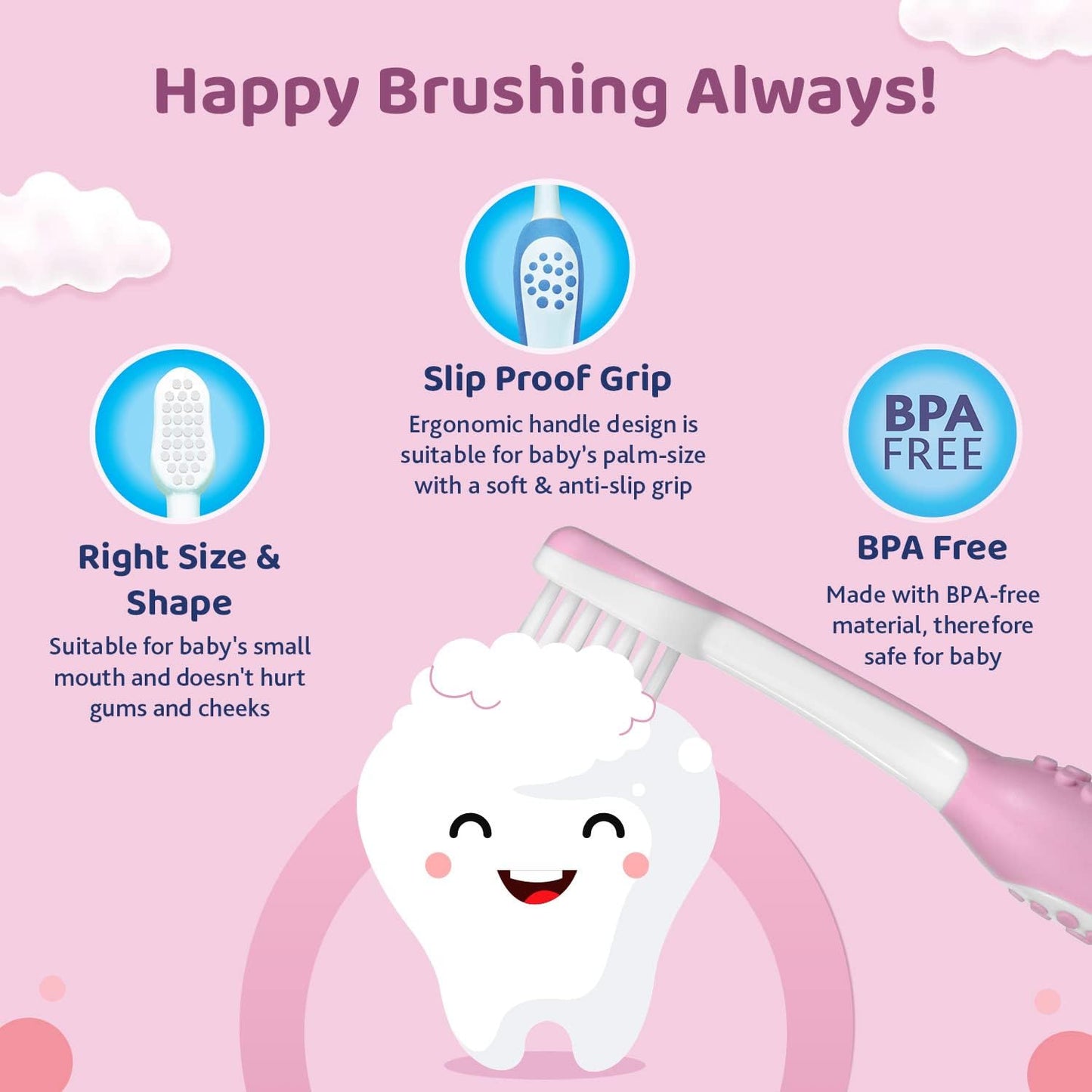 Chicco manual Toothbrush for kids,6-36 months