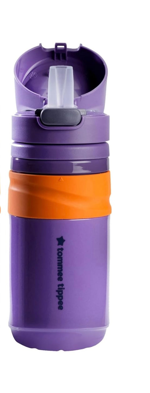 Tommee Tippee 18m+ Superstar 500ml Flip Top Water Bottle Orange