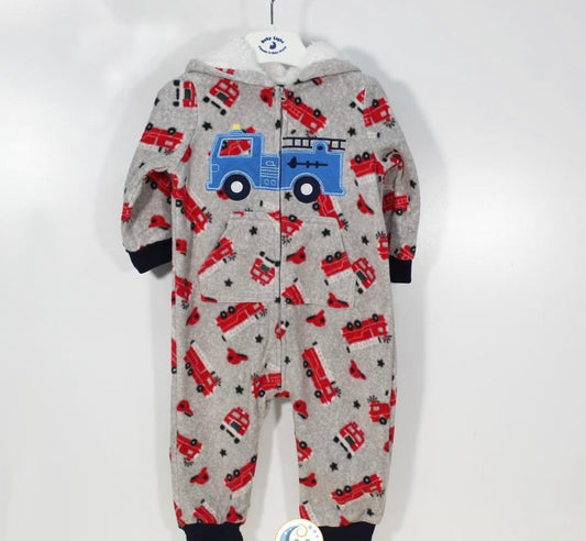 Winter overall with cap