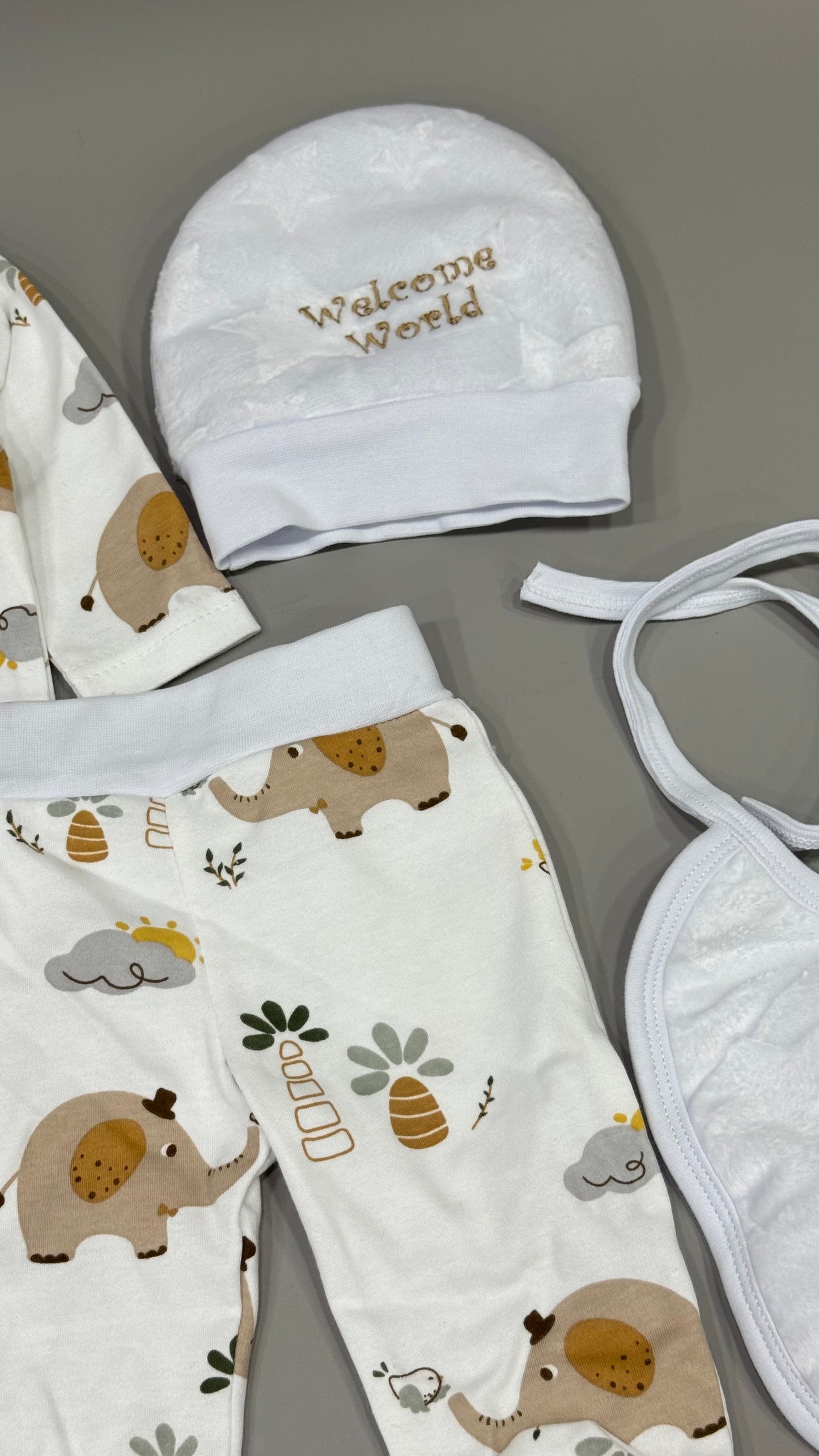 Velvet fur baby hospital set 6 pieces