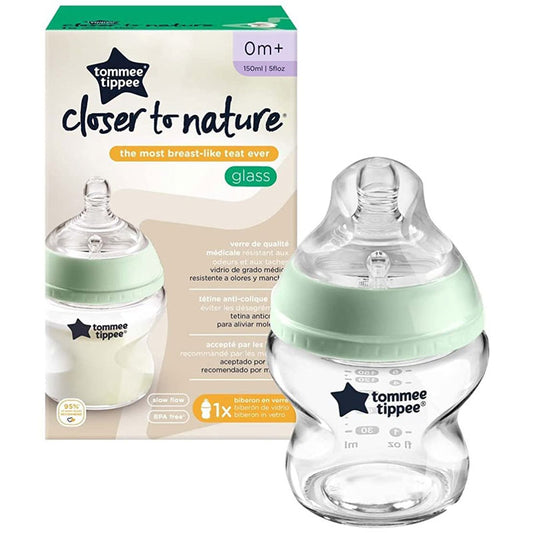 Tommee Tippee 0m+ 150ml Glass Feeding Bottle
