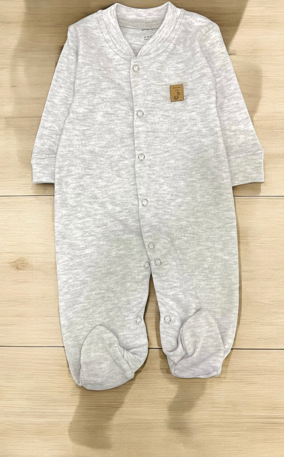 Baby cotton hospital set gray