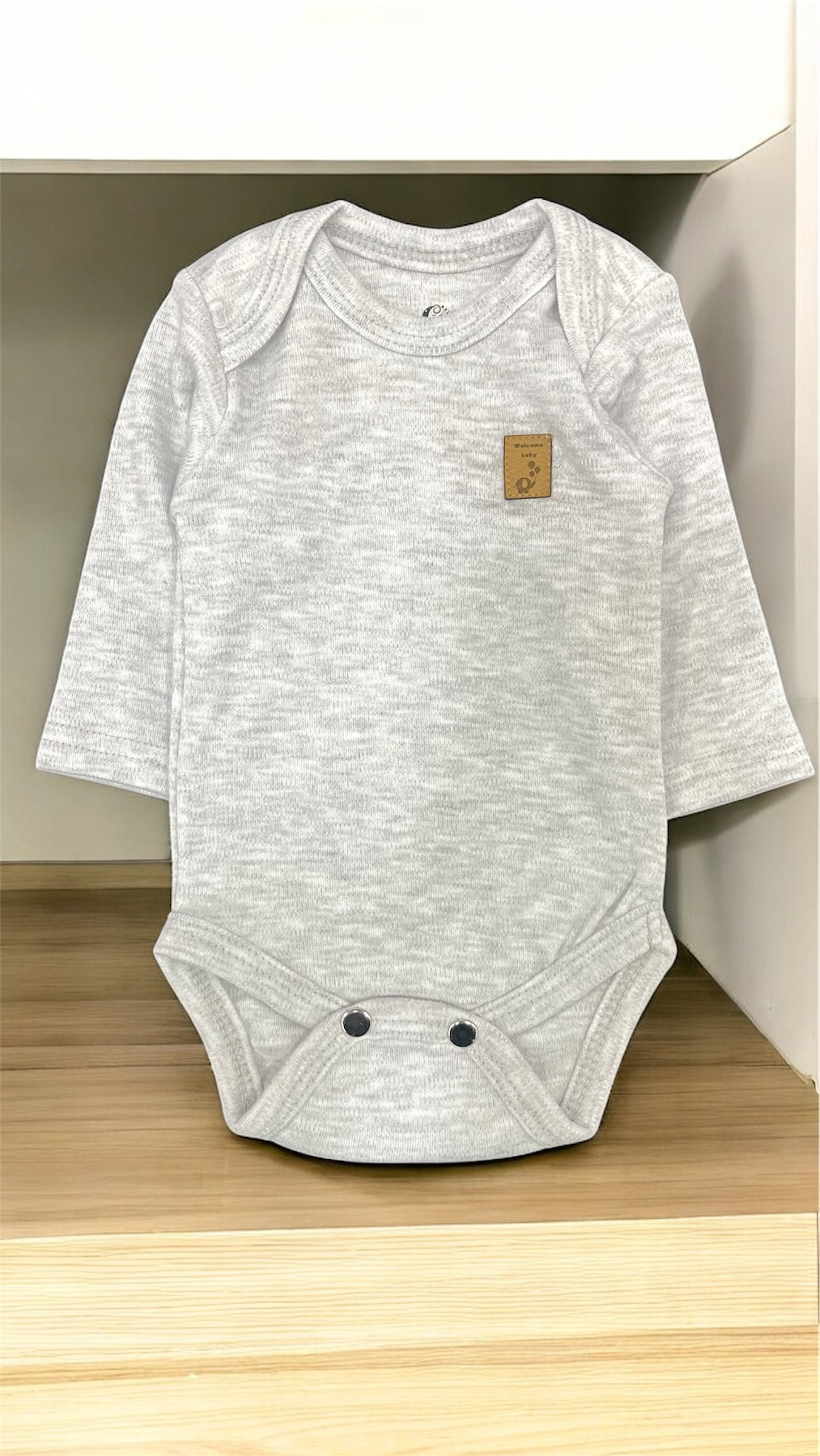 Baby cotton hospital set gray