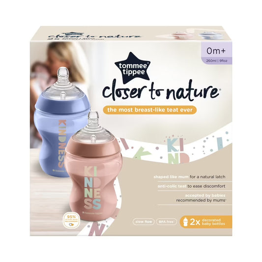 Tommee Tippee 2X 260ML Girl Bottles