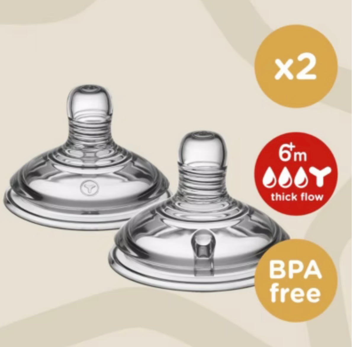 Tommee Tippee CTN Easi-Vent Thick Feed Teat