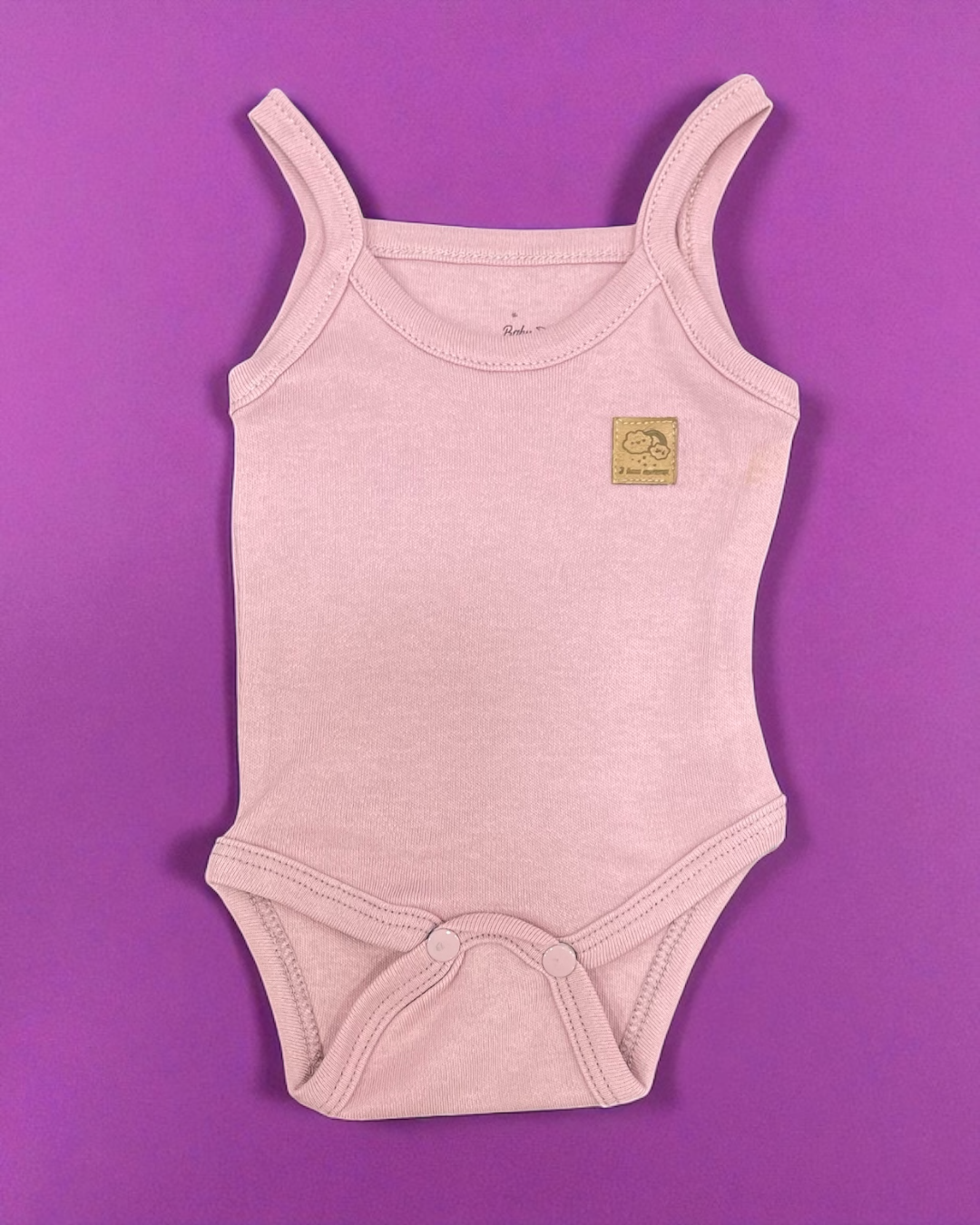 Baby cotton hospital set dusty rose