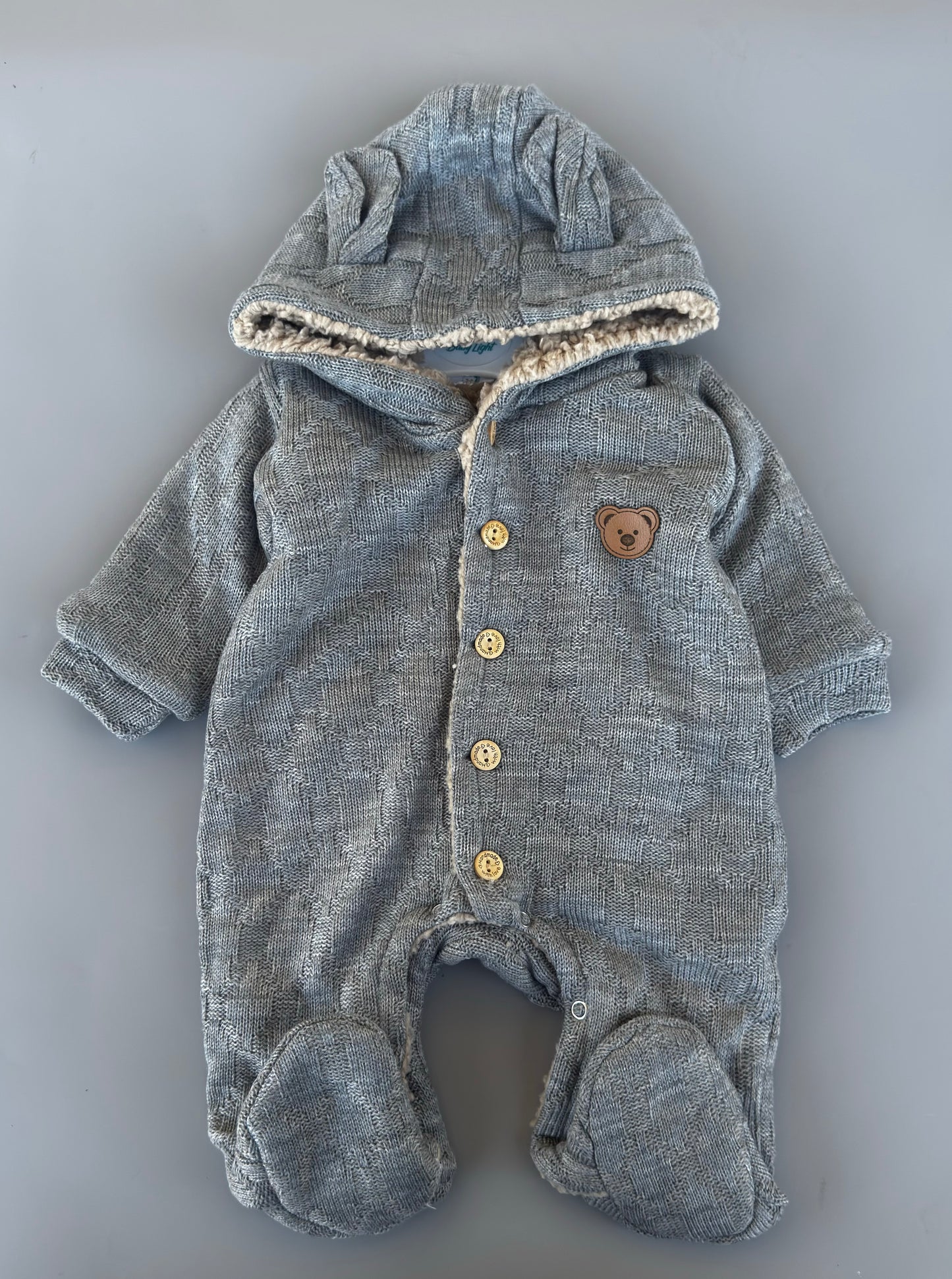 Baby fur/ wool overall