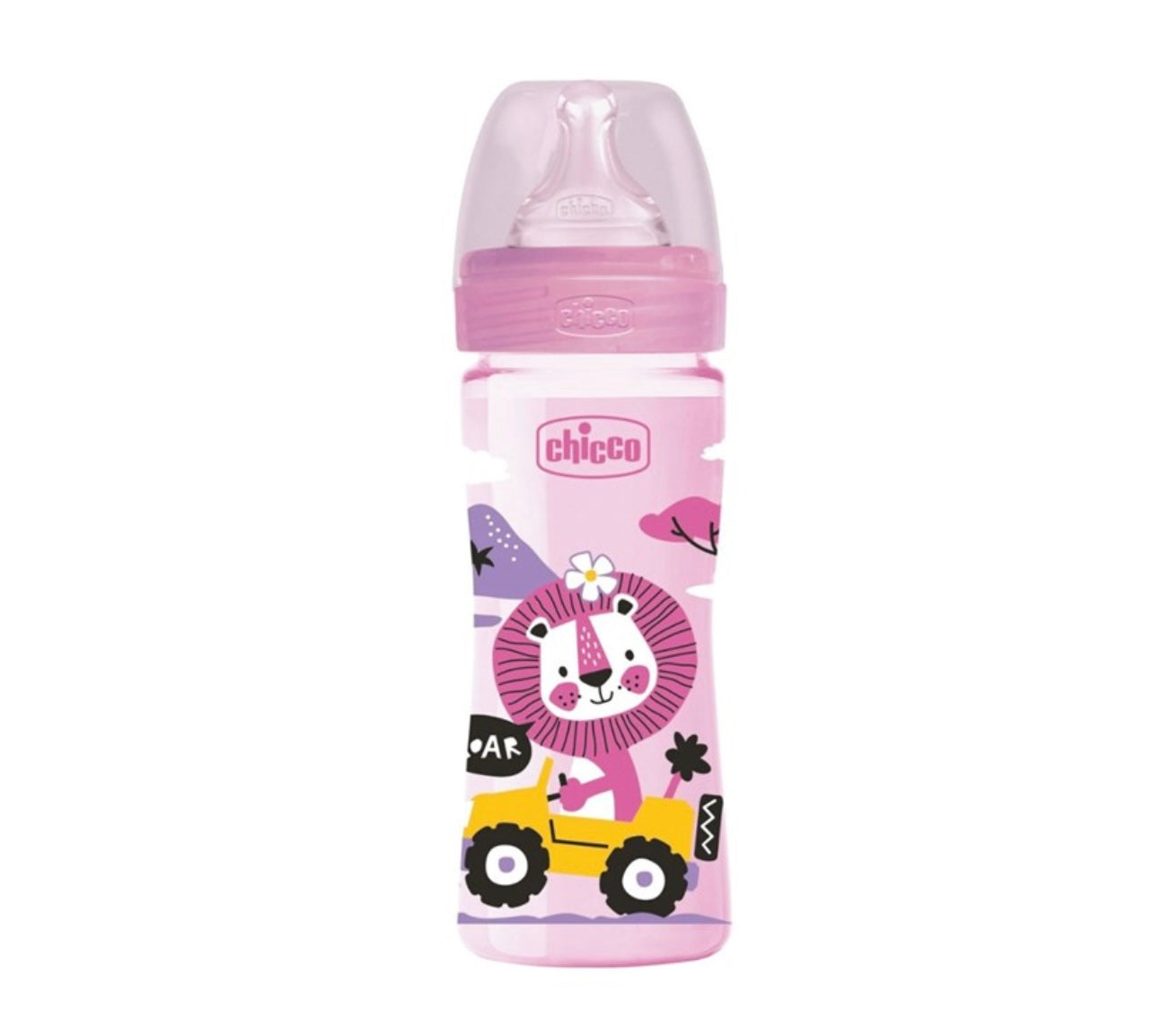 Well-Being Plastic Bottle 250ml Medium Flow Silicone