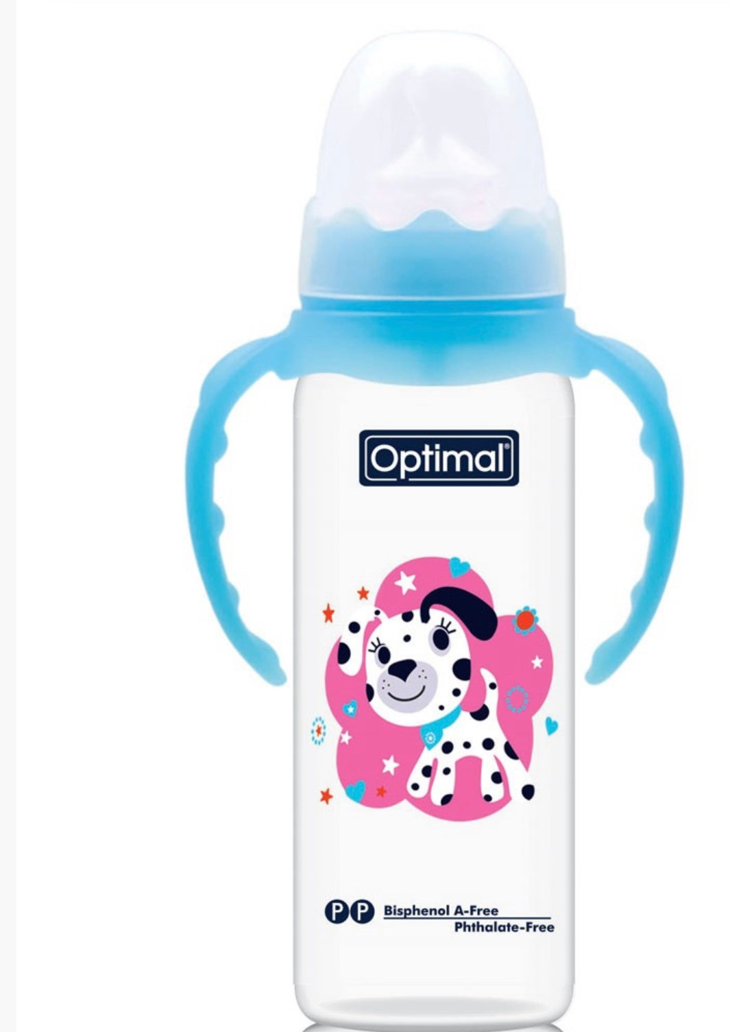 P.p slim waist feeding bottle with handle 240 ml 6+