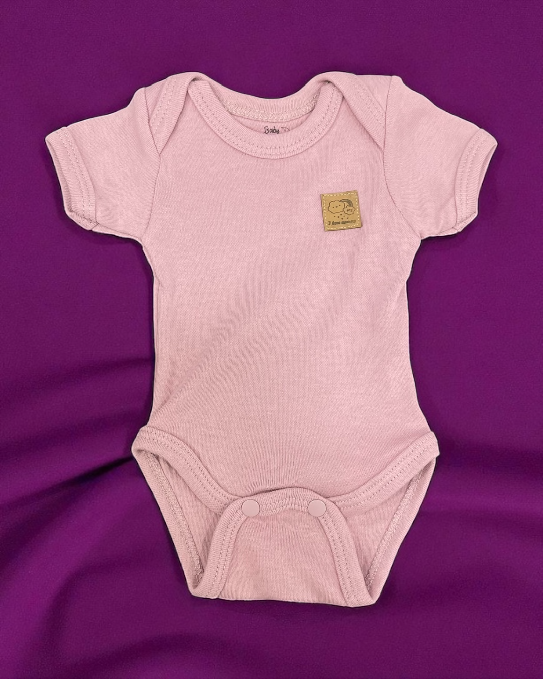 Baby cotton hospital set dusty rose