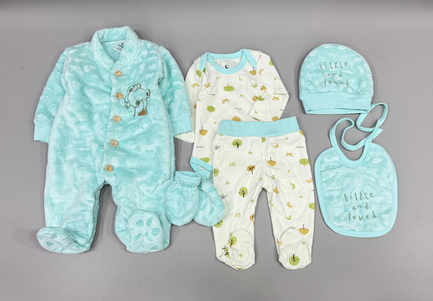 Velvet fur baby hospital set 6 pieces