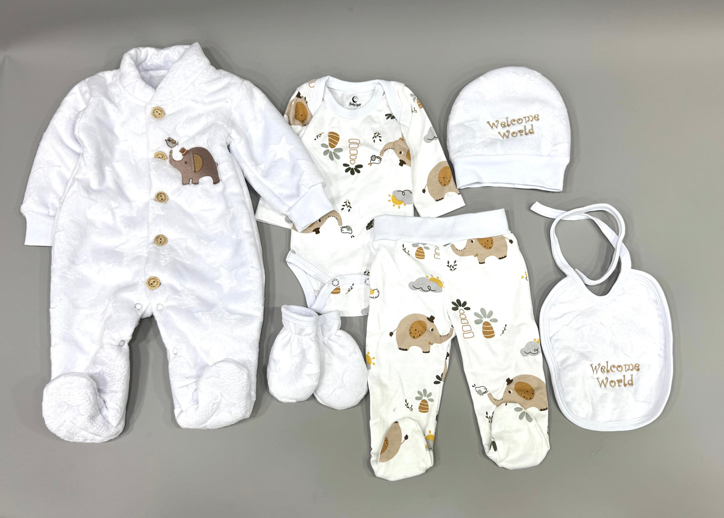 Velvet fur baby hospital set 6 pieces