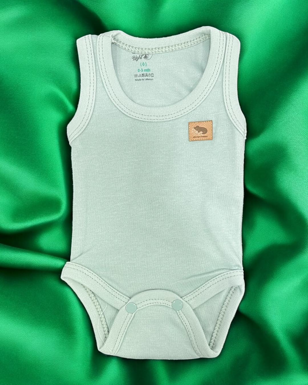Baby cotton hospital set mint green