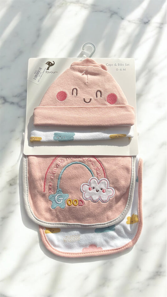 Hat and bib set