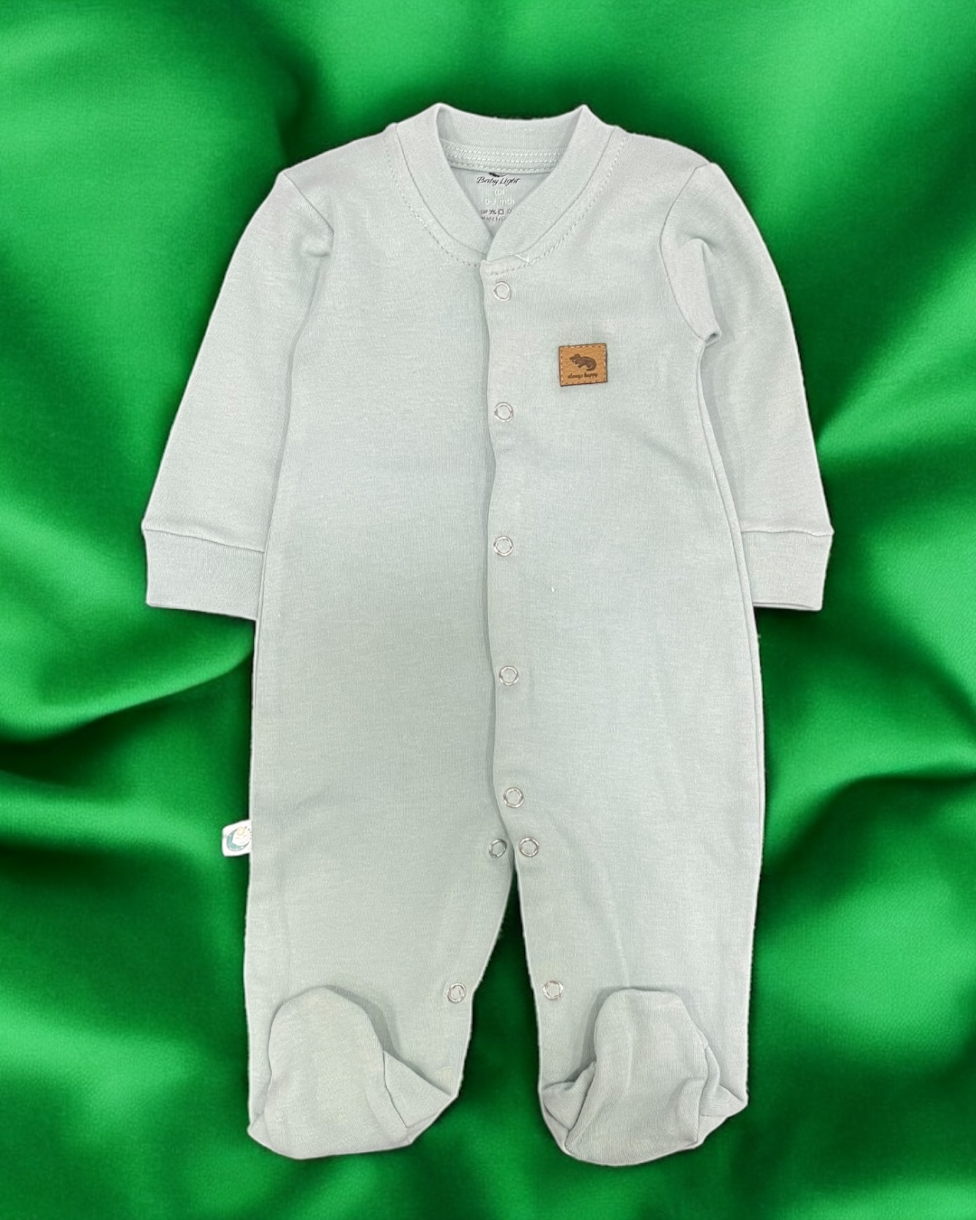 Baby cotton hospital set mint green