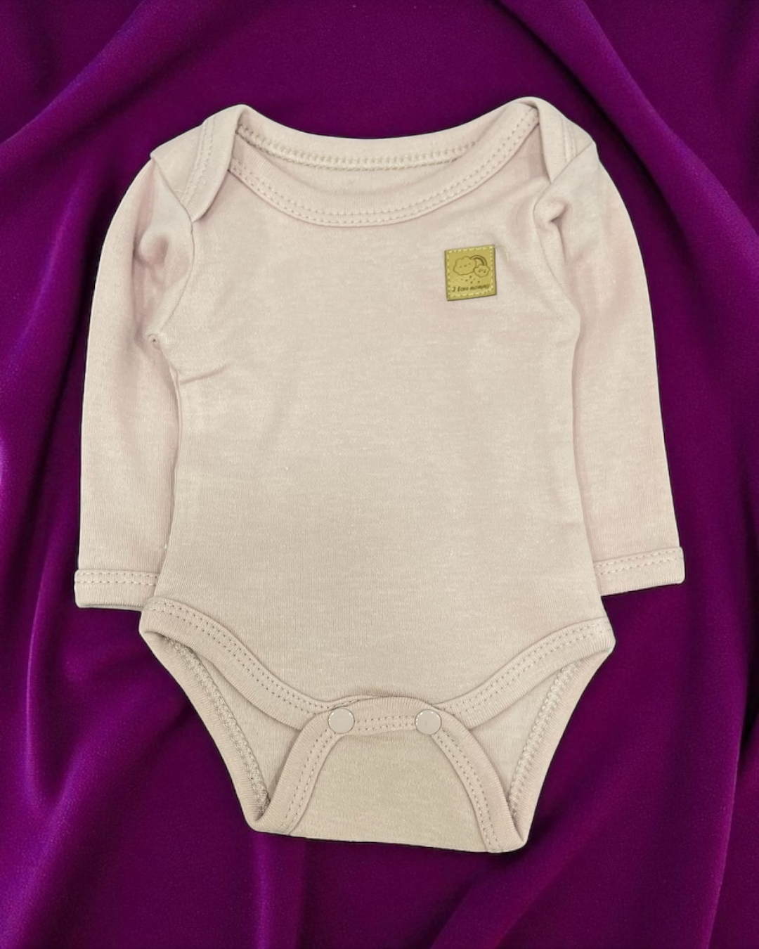 Baby cotton hospital set dusty rose