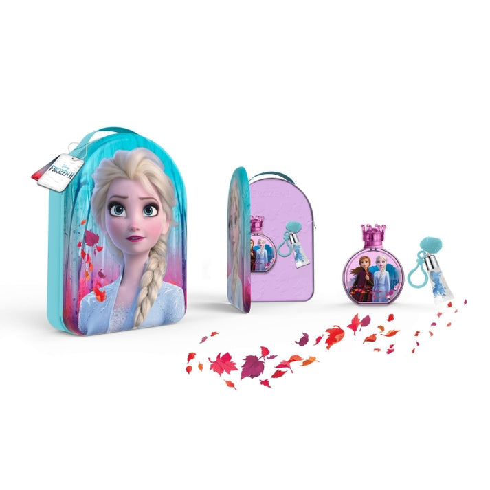 Frozen II Gift Set EDT 3.4 oz 100 ml Plus Lip Gloss Zip Bag Gift Set