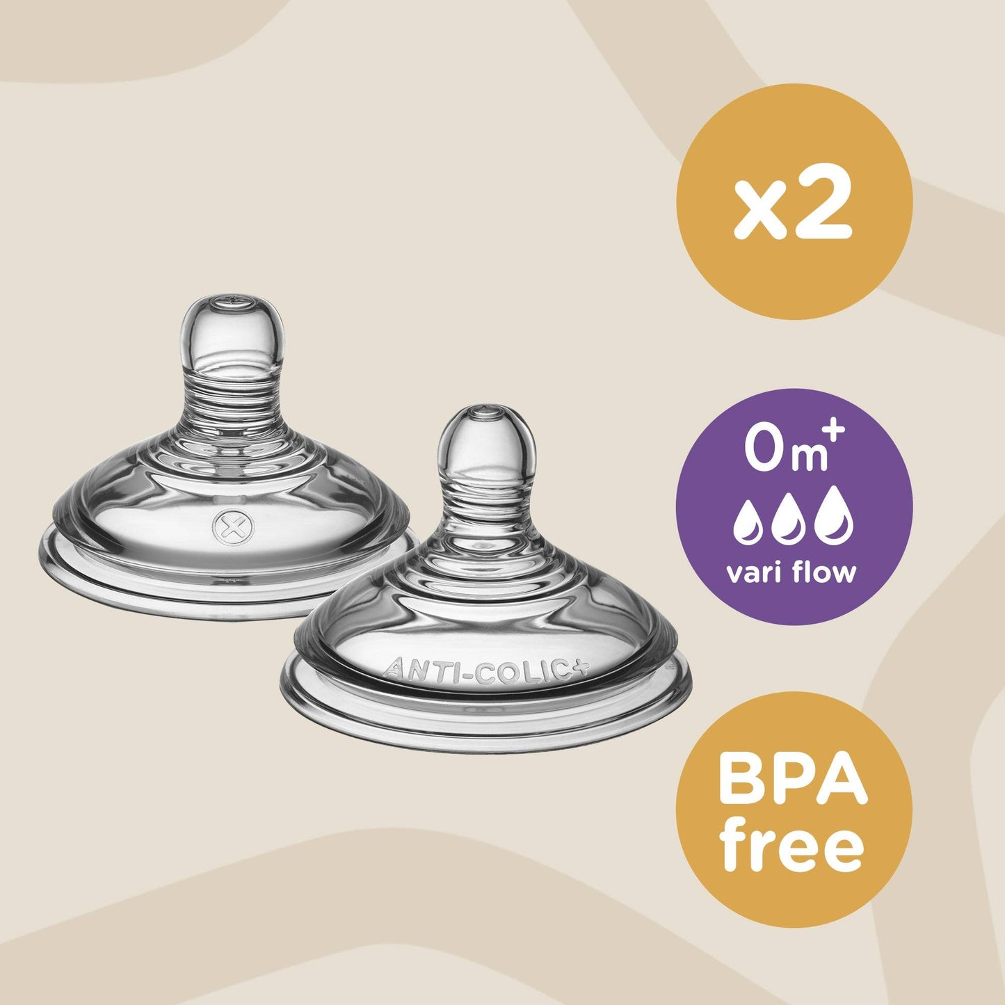 Tommee Tippee Closer to Nature Vari Flow Teats