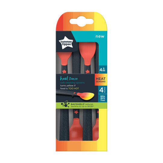 Tommee Tippee 4 x Heat Sensing Weaning Spoons