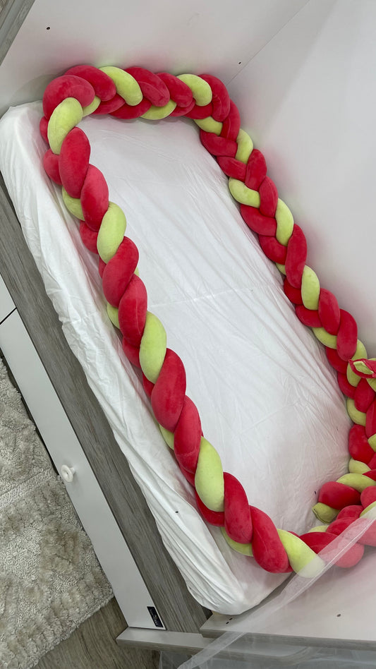 Bed braided bumper