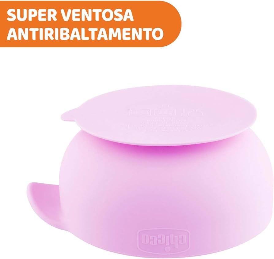 CHICCO Easy Bowl Pink 6m+