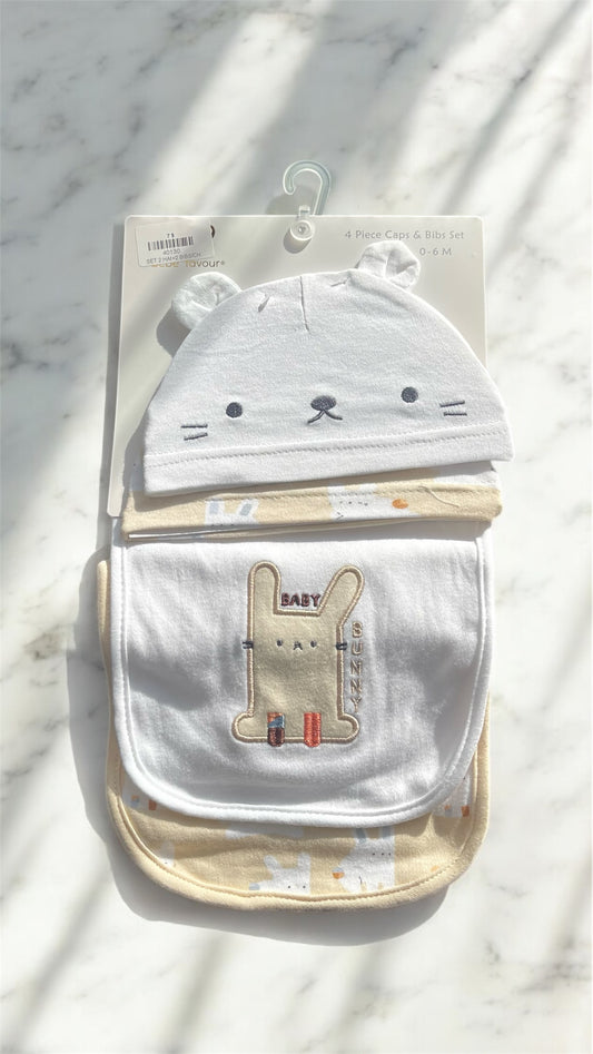 Hat and bib set