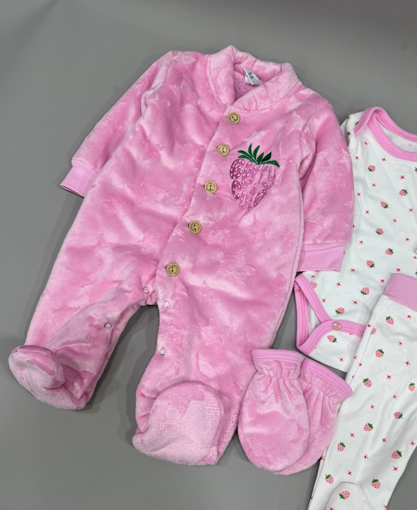 Velvet fur baby hospital set 6 pieces