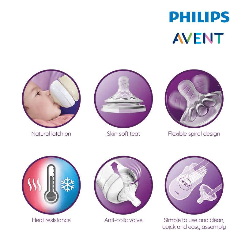 Philips Avent Natural Glass Bottle 4OZ/120ML (Single Pack)