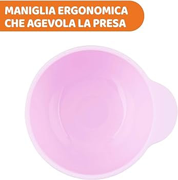 CHICCO Easy Bowl Pink 6m+