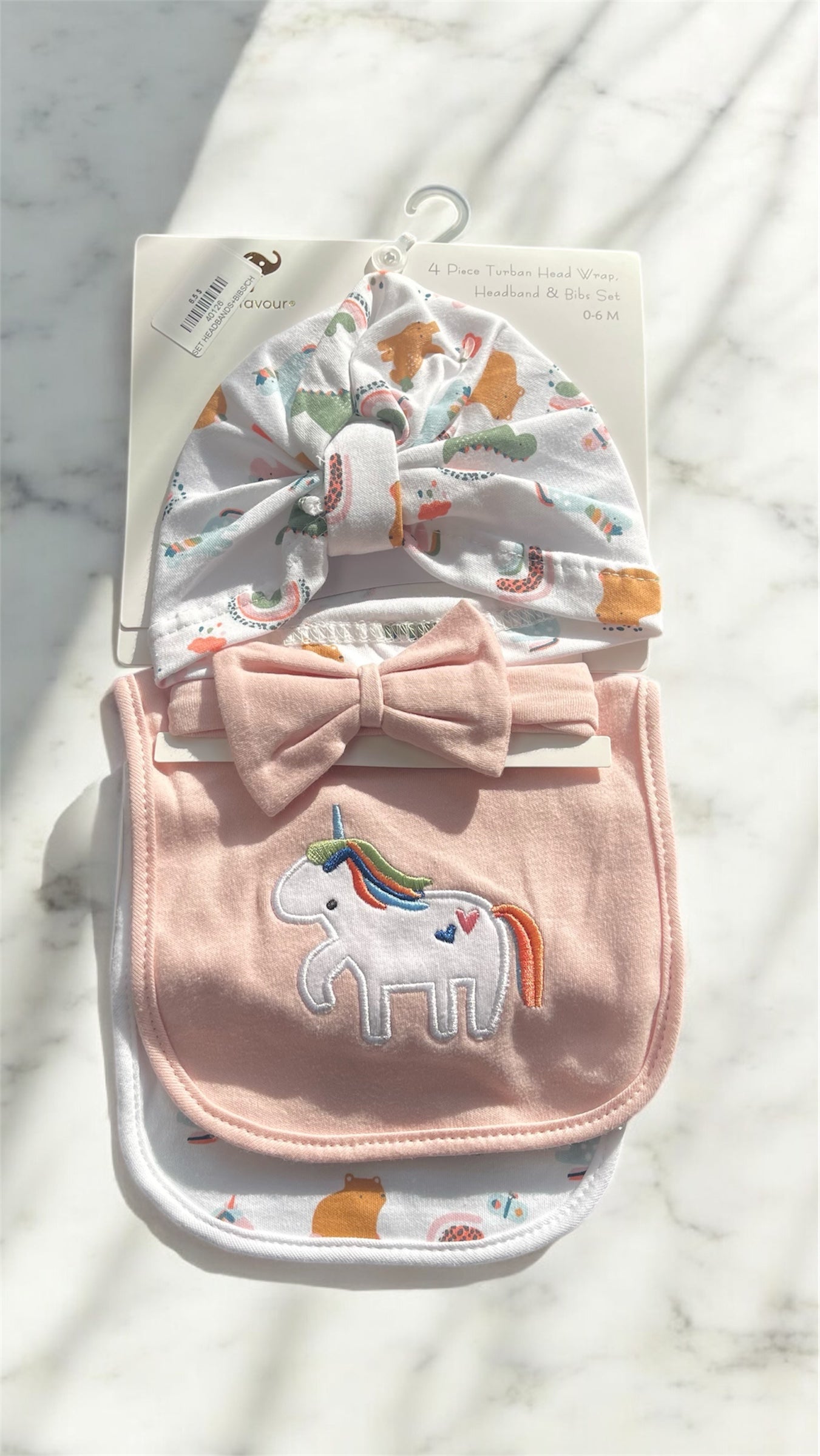 Hat and bib set