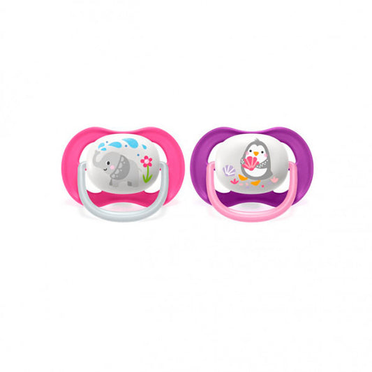 Philips Avent 2 Ultra Air Animals Pacifiers 6-18m -