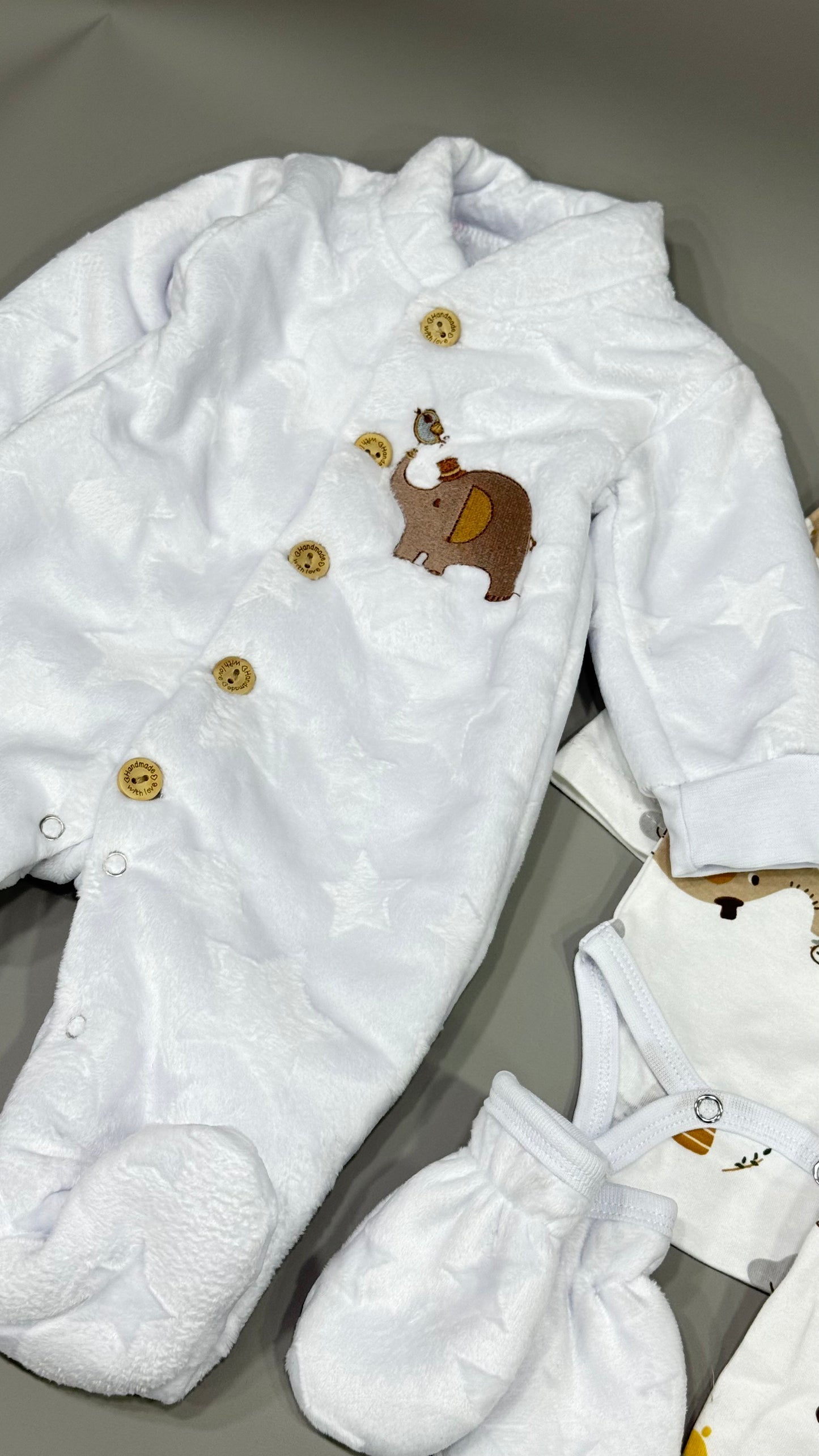 Velvet fur baby hospital set 6 pieces