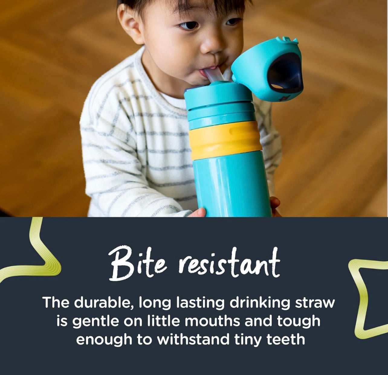 Tommee Tippee 18m+ Superstar 500ml Flip Top Water Bottle Orange