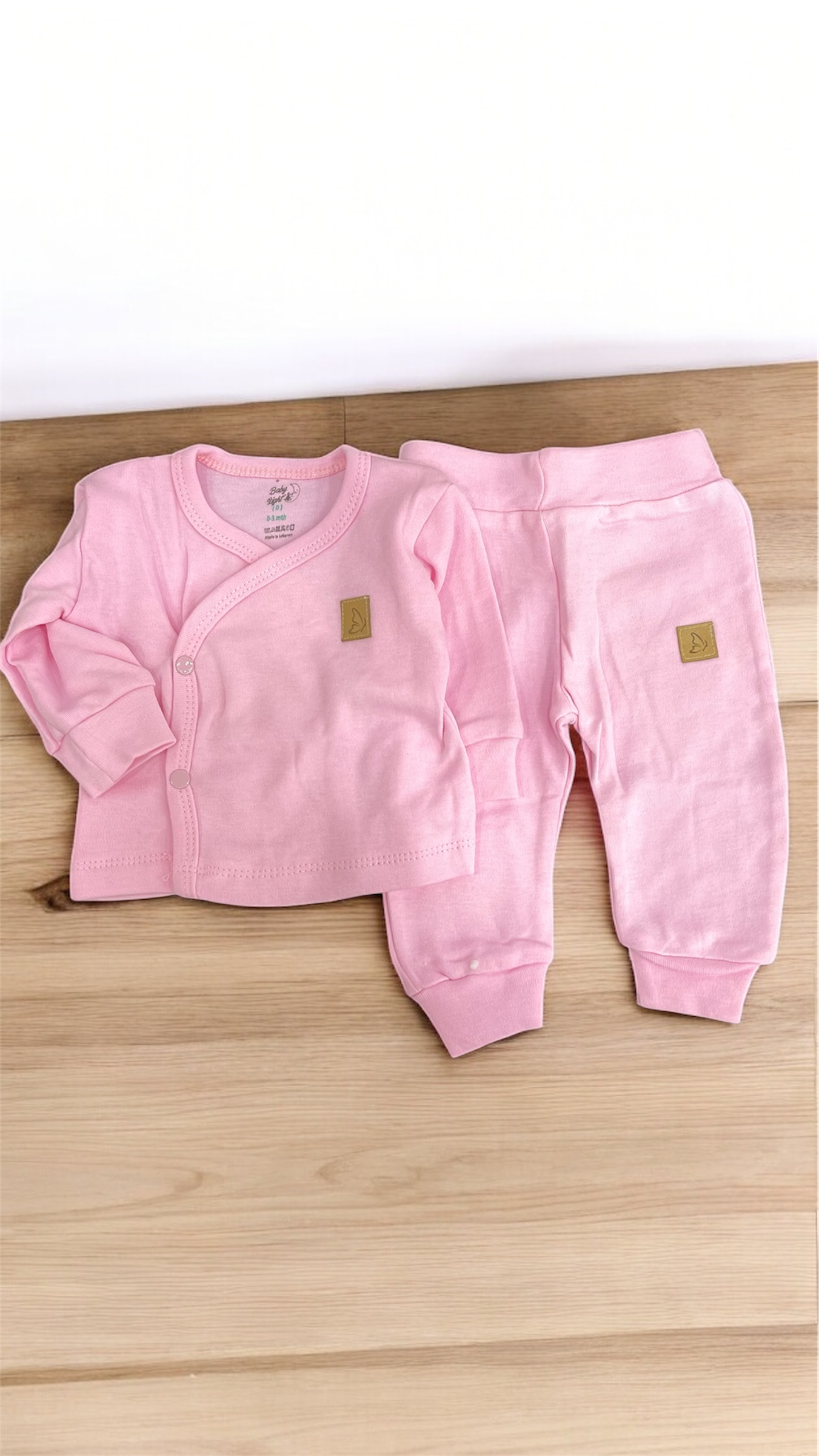 Baby cotton hospital set pink