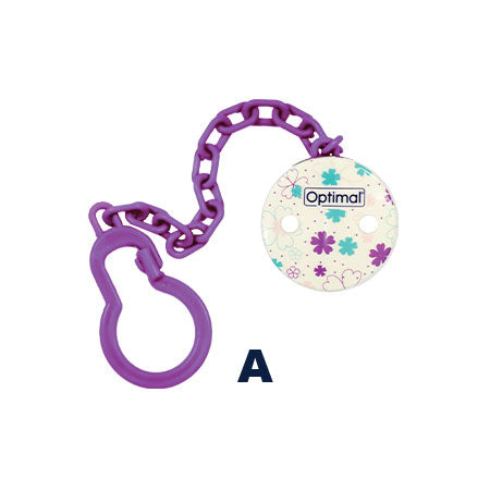 Optimal pacifier holder clip