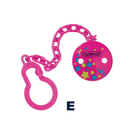 Optimal pacifier holder clip