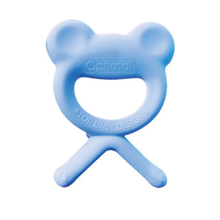 Optimal rubber frog shape teether