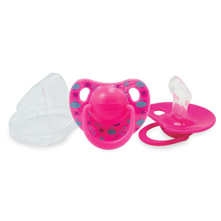 Optimal orthodontic silicone pacifier