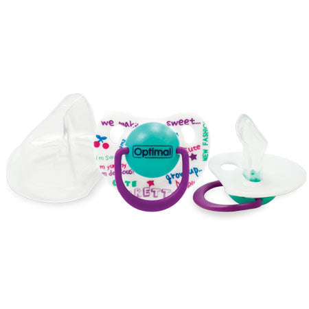 Optimal orthodontic silicone pacifier