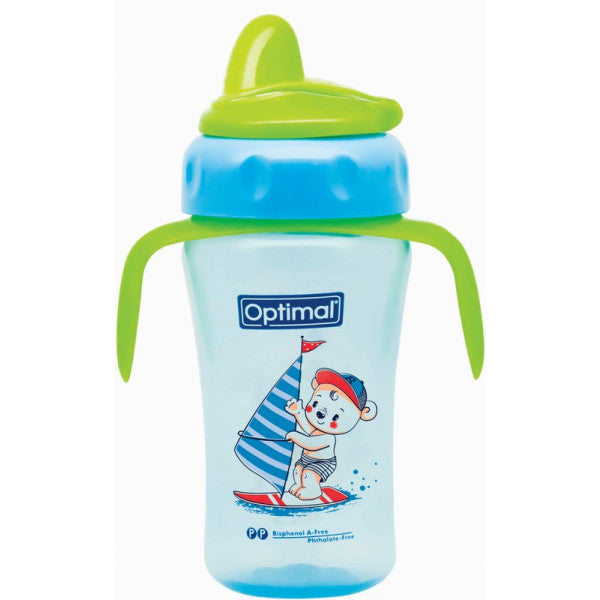 Optimal P.P silicone spout cup with handle