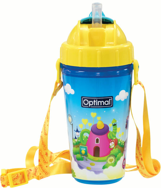 Optimal P.p insulated straw cup 350 ml