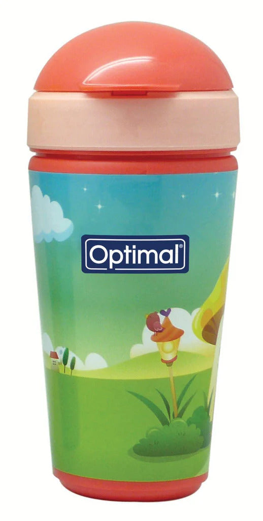 Optimal P.p insulated straw cup 350 ml