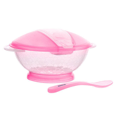 Optimal baby feeding bowl with spoon set