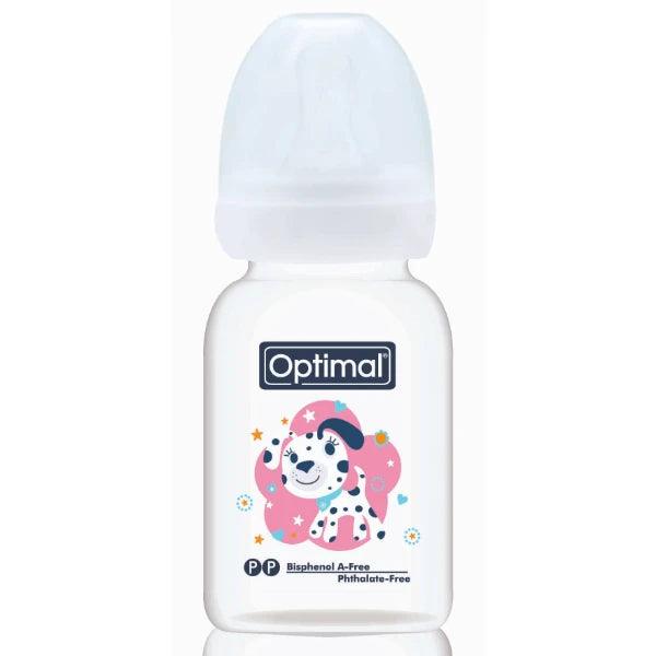 Optimal P.P slim waist feeding bottle 140 ml 0-6 months