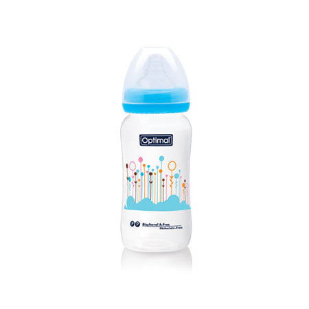 Optimal P.P wide neck feeding bottle 300 ml 6-18 months