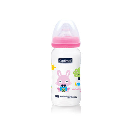 Optimal P.P wide neck feeding bottle 300 ml 6-18 months