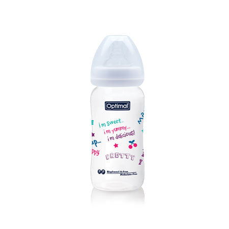 Optimal P.P wide neck feeding bottle 300 ml 6-18 months