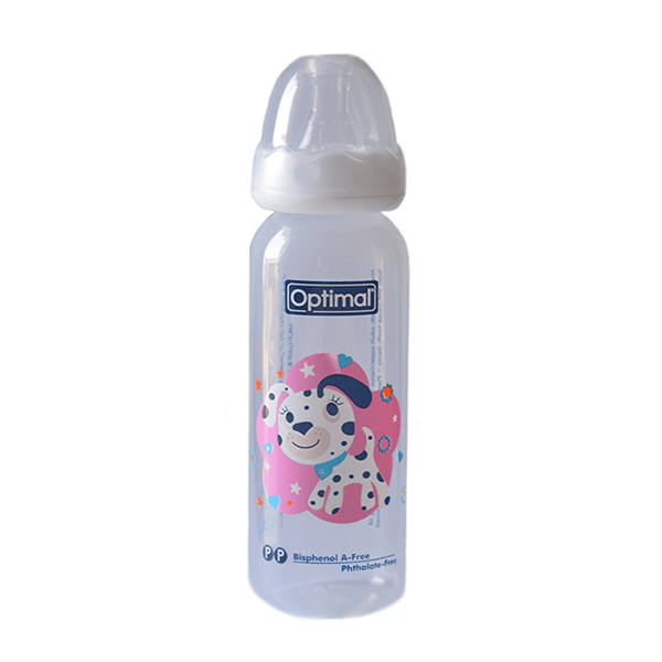 Optimal P.P slim waist feeding bottle 240 ml 6 months +