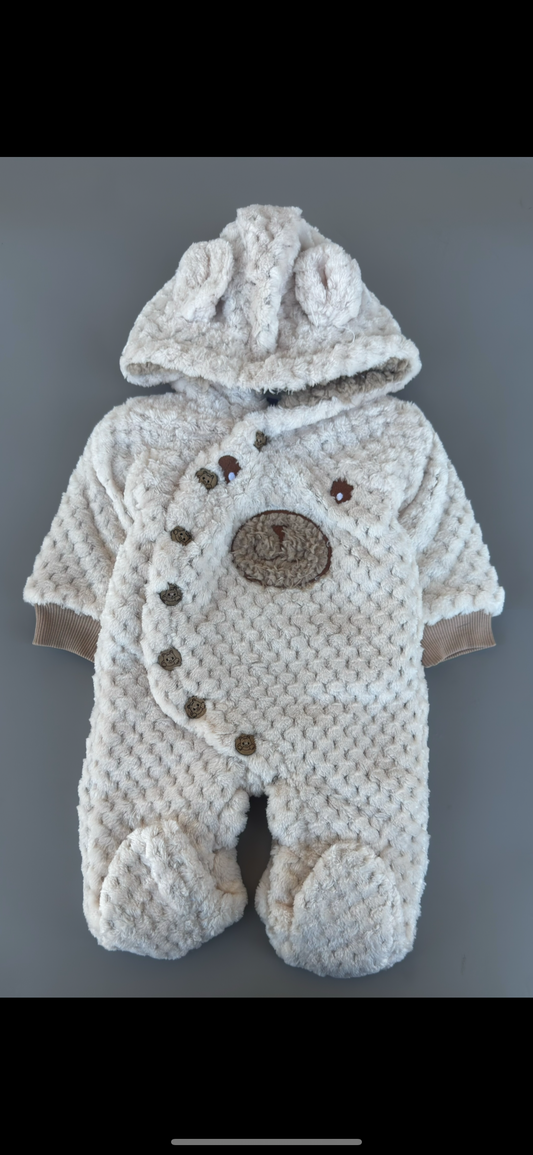 Baby fur/ wool overall